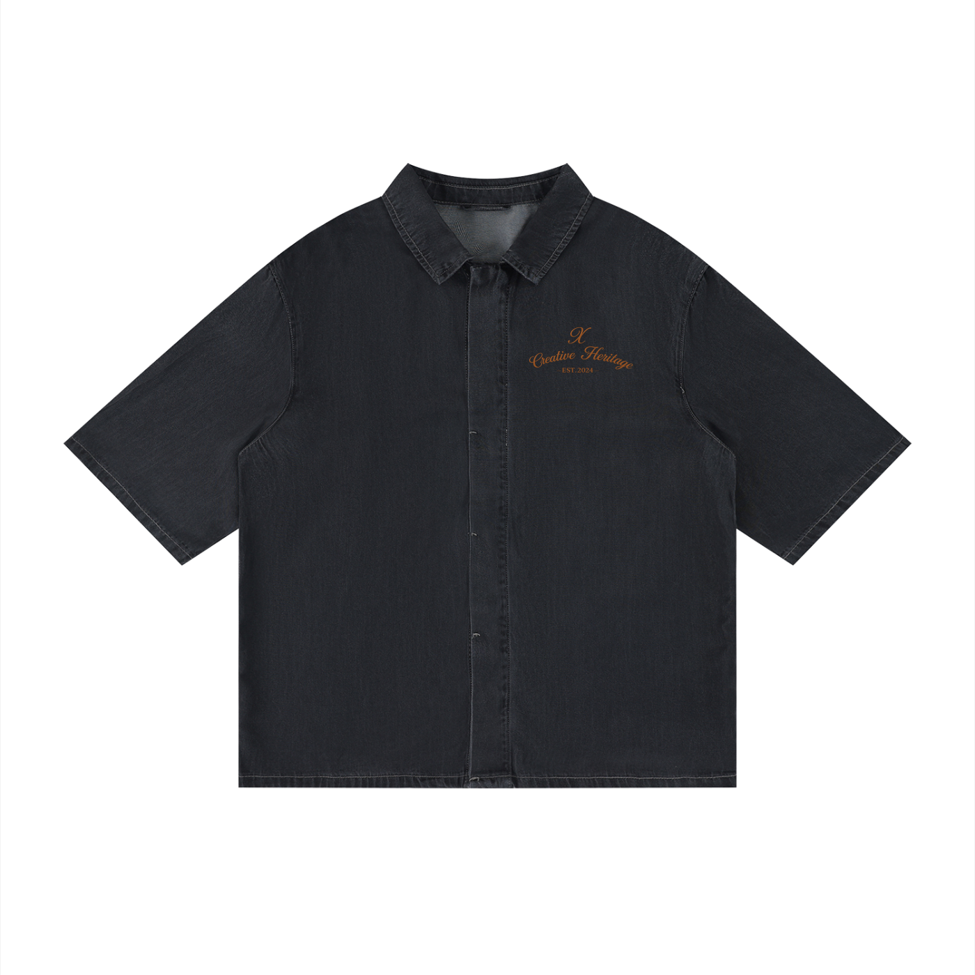 Unisex Vintage Wash Drop Shoulder Lyocell Shirt